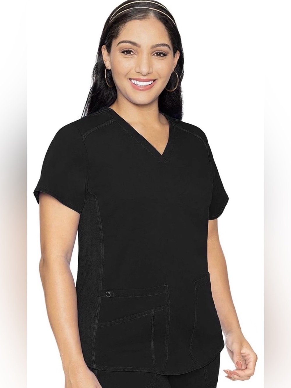 Medcouture women’s XL black scrub top